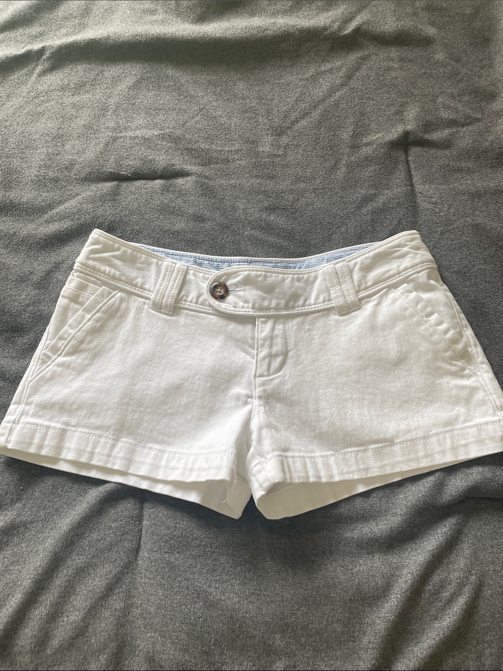 White Women's Casual low rise Cotton Shorts